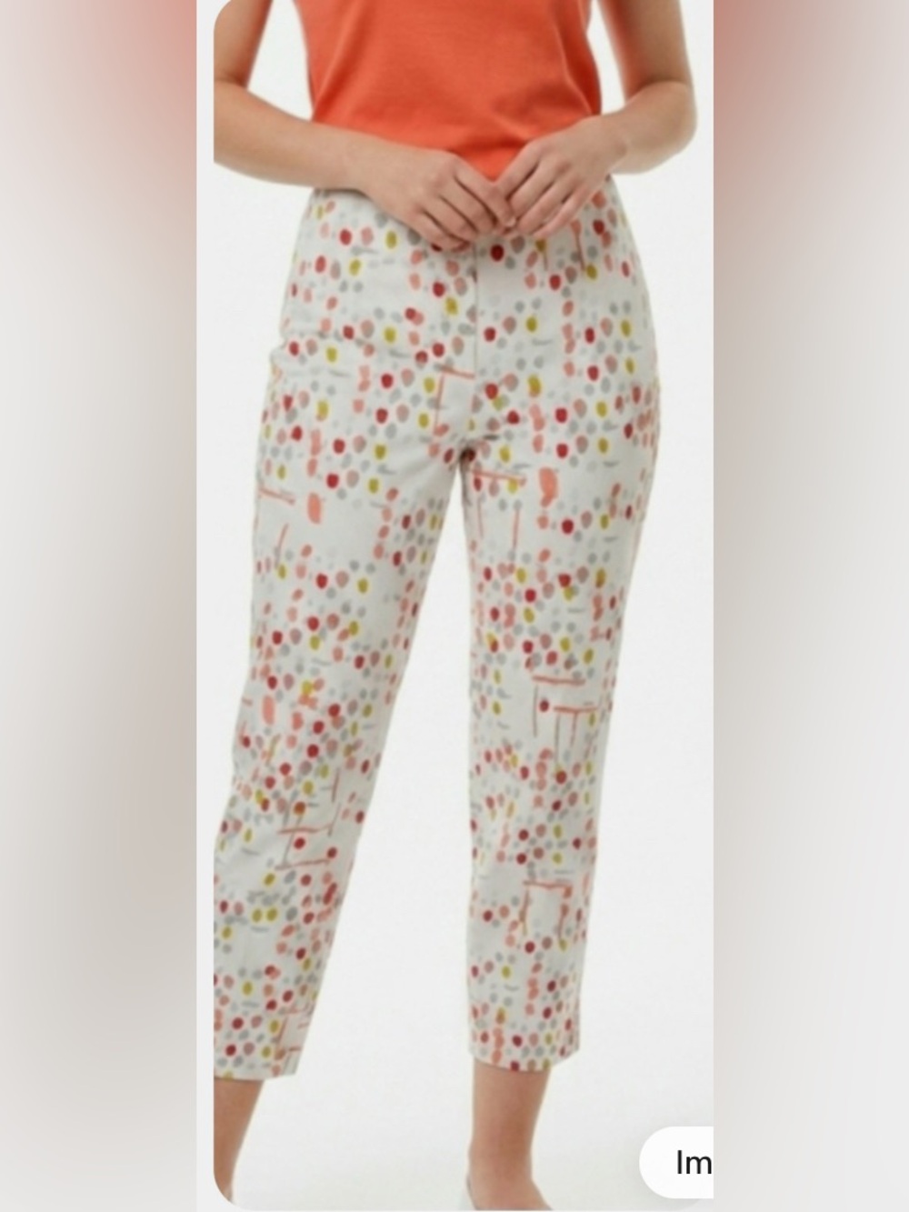 Piazza Sempione Capri Pants LG Audrey Confetti Contemporary Summer Resort wear